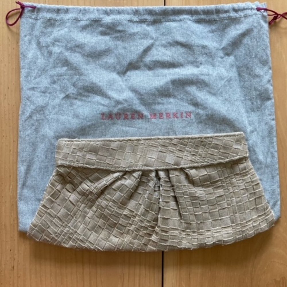 Lauren Merkin woven clutch